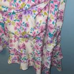 SheIn Floral Print One Shoulder Ruffle Hem Dress Size 2X Photo 3