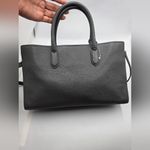 Michael Kors  Scarlett East West Satchel Charcoal Pebbled‎ Leather Handbag Photo 7