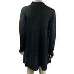 J. Jill Black Sequin Covered Long Line Open Cardigan Size L Photo 2