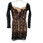 Bardot Mini Lace Corset Mini Dress In Black NEW Photo 2
