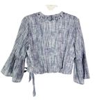 Tularosa  Revolve Estelle Cotton Top in Deep Blue Size S Photo 6