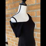 Helmut Lang 
Black Knit One Shoulder Dress small Photo 7