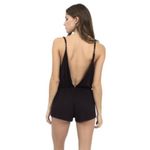 Lira Low Cut Deep V Plunge Romper Black Size M Photo 1
