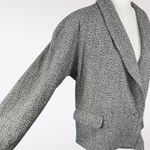 Vintage Vanilla London Blazer Oversized Tweed Jacket Made in England Size 10 Multiple Size M Photo 6