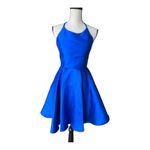 Alyce Paris Alyce 3703 Paris Blue Sleeveless Babydoll Dress Size 2 Photo 1