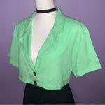 Free People NWT Honeydew Crop Blouse Photo 8