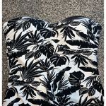 Old Navy  Women's white with black leaves‎ strapless one piece swimsuit size XL Photo 5