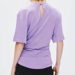 Rabanne Haut Knotted top Size 36 Purple Photo 1