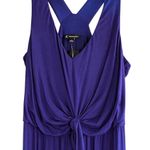 INC Large Sleeveless Jumpsuit Rayon Blend Royal Blue Cross Photo 0