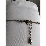 Chunky Silver toned Graduated Bead Necklace statement piece artisan vintage Photo 4