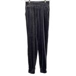 NUDE Crushed Velvet Joggers High Waisted Relaxed Loose Sweatpants Gray Small Photo 26