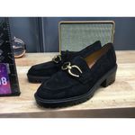 Marc Fisher Women's 6 Black Suede Delanie Slip-On Almond Toe Casual Loafers Photo 3