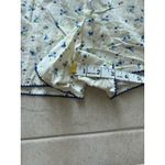 Ditzy Floral Shorts Womens Large Cream Cotton Cottagecore Prairie Lounge Blue Photo 5