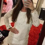 Addie Lace White Long Sleeve Dress Photo 4