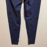 Terez  Navy Blue Black Star Foil Printed Athletic Leggings Size Medium Photo 10