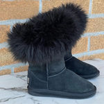 Australia Luxe collective Women's Foxy Shearling Short
Boots in Black size 6 Photo 0