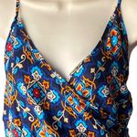 NWT ~ YOUNG USA Blue Bohemian Paisley Wrap Front Boho Romper ~ Women's MEDIUM Photo 1