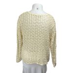 Hippie Laundry Cream White Floral Open Knit Crochet Long Sleeve Sweater Top 2X Photo 1