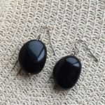 Black Bead  Simple Earrings Photo 0
