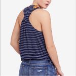 Free People  Frida Tank Navy Blue Floral Medium Photo 3
