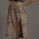 Exquise Anthropologie Cotton Blend Relaxed Leopard Tobie Shirt Dress Size XS. Brown Photo 0