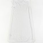 Zadig & Voltaire NEW Loose Mesh Knit Crew Neck Sleeveless Sweater Dress White M Photo 3