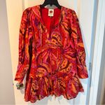 Farm Rio Banana Juice Collared Orange Red & Pink Mini | M Photo 3