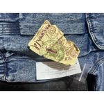 One World  Jean Bomber Jacket NWT Sz. Medium Trucker Distressed Pockets Photo 7