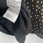 Molly Bracken Blouse Small La Collection Premium Black Gold Spots Dots Cocktail Photo 11