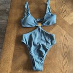 VIX Firenze Becky Mayra One Piece, Size Medium, $248 Blue Photo 7