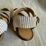 Chinese Laundry Tan and White Wedge Sandals Photo 5