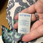 Boden Penelope Floral Green White Navy Blue Top Blouse Size 4 Photo 3