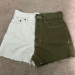 PacSun Two-Tone High Waisted Jean Shorts Photo 0