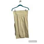 Lucy Paris  Tan High Waist Bow Front Knee Length Skirt L Photo 1