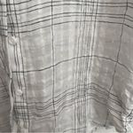 Cloth & Stone Windowpane Plaid Linen Blend Button Up Size Small Photo 8
