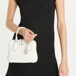 Tory Burch Off White Leather Mini Swing Satchel Photo 0