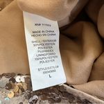 Lily White  Champagne Gold Iridescent Sequin Leopard Print Mini Skirt Photo 6