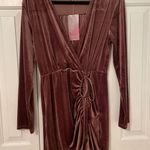 Fashion On Earth Brown Velvet Dress Photo 0