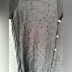 Anthropologie TINY  Stone Harbour Embroidered Lagenlook Hi-Lo Shirtdress S Photo 7