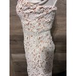 Lulus Lulu’s White Crochet Lace Dress Sz Small Hoco Prom Party Cocktail Photo 4