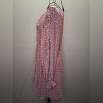 Versona  Blush Long Sleeve Polka Dot Dress Photo 4