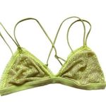 Victoria's Secret Victoria’s Secret Triangle Bralette Neon Yellow Green Skin Color size Medium Photo 1