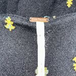 Free People Woman’s Love Grows Front Button Long Sleeve Black Romper Size Small Photo 8