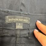 Banana Republic  Women's 5" Black Chino Flat Front Shorts Stretch Classic Size 10 Photo 4