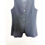 Madewell  Cutaway Black Long Vest Size 10 Minimalist Preppy Chic Euro Photo 8