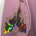 Disney Pink Disneyland Hologram Logo Cropped Sweater Photo 2