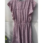 Monteau Vintage Women’s Sz M White Daisies Dotted Stretch Knee Length Dr… Photo 12