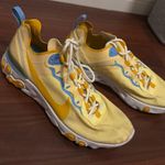 Nike React Sneakers Yellow Blue Size 10 Photo 1