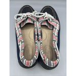 Sperry  Top Sider Womens 8.5 Shoes Firefish Navy Stripe‎ Boat Leather Loafers Photo 3