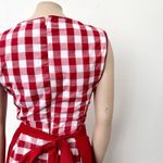 [Vintage] Red Gingham Dirndl Bavarian German Beer Girl Costume Dress Sz XL EU 46 Photo 8